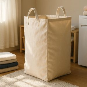 Large Canvas Laundry Hamper with Handles