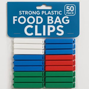 Strong Plastic Food Bag Clips 50 Pack
