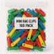 Mini Bag Clips for Snacks 100 Pack