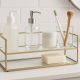 Glass Bathroom Vanity Countertop Organizer